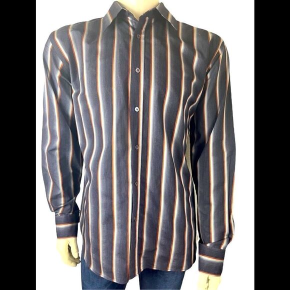 Like New Long Sleeved Ted Baker Dress Shirt Size 5 (M) - Picture 2 of 9